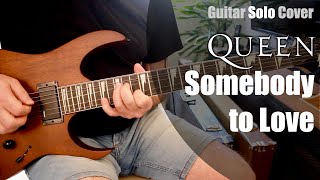 Queen  Somebody to Love  Guitar Solo Cover with Ibanez GRG121DX [upl. by Yrahk]