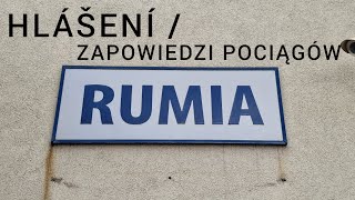 Hlášení  Zapowiedzi pociągów  Rumia [upl. by Lamee]