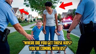 POLICEMEN ATTACKED a BLACK WOMAN with WHITE CHILDREN without REALIZING who she REALLY WAS [upl. by Newsom513]