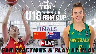 China vs Australia Opals I FIBA Womens 18U Asia Cup Final Live I Fan Reactions I Play By Play [upl. by Warde]