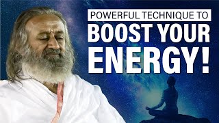 Guided Meditation To Boost Your Energy  Gurudev [upl. by Frerichs651]