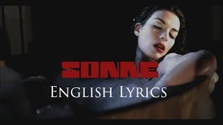 RAMMSTEIN quotSonnequot English Lyrics HD [upl. by Kcinomod]