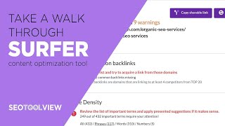 Surfer SEO Walkthrough 2021 [upl. by Jarlath]