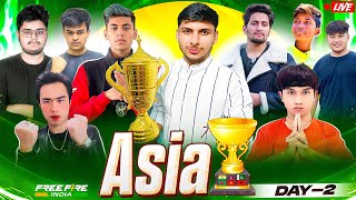 FREE FIRE ASIA CUP 🏆🔥 DAY 2 FT NG AFF TSG AMF TWOB LUXURY UG nonstopgaming free fire live [upl. by Nara591]