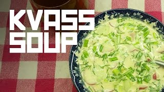 OKROSHKA with Kvass Russian cold soup  Cooking with Boris [upl. by Harelda636]