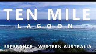 TEN MILE LAGOON BEACH  ESPERANCE  DRONE FOOTAGE [upl. by Ydorb]