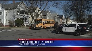 Holyoke school bus hit by gunfire child was on board [upl. by Hesketh]