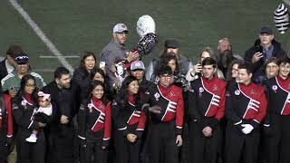 20232024 Albertville High School Football Cheerleaders and Band Senior Recognition [upl. by Ongineb701]