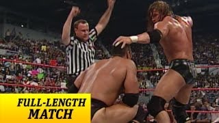 FULLLENGTH MATCH  Raw  Triple H vs The Rock  WWE Championship Match [upl. by Artemla469]