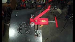 Homemade Metal Bender  Ring Roller [upl. by Alegnasor281]