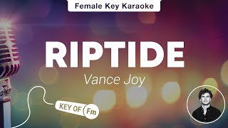 Riptide  Vance Joy Lower Key Acoustic Karaoke [upl. by Akehsal]