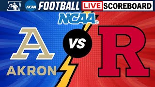 Akron Zips vs Rutgers Scarlet Knights  NCAA Football Live Scoreboard [upl. by Linnette358]