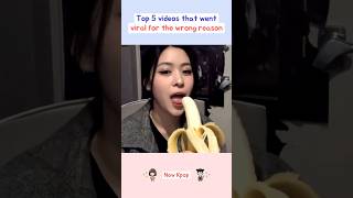 Top 5 videos that went viral for the wrong reason kpop shorts [upl. by Andreana]