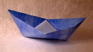 Origami Boat Instructions wwwOrigamiFuncom [upl. by Consuela220]