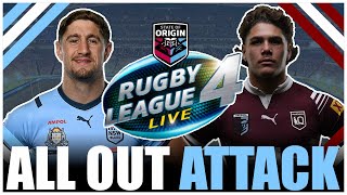 This State of Origin Game Was ALL OUT ATTACK by the NSW Blues vs QLD Maroons  Rugby League Live 4 [upl. by Ardnosal]