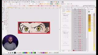 ANIME EMBROIDERY DESIGN  Wilcom Digitizing Tutorial [upl. by Pretrice636]