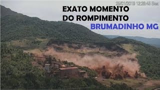 IMAGENS MOMENTO EXATO DO ROMPIMENTO DA BARRAGEM DE BRUMADINHO MG [upl. by Ynnaj797]