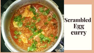 Scrambled Egg Curry Recipe [upl. by Dorion]