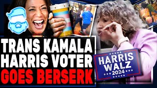 Woke MELTDOWN At Panara Bread amp UNHINGED Kamala Harris Supporter ATTACKS Trump Fan [upl. by Johannah]