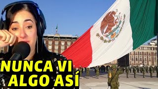 Me EMOCIONO MUCHO reaccionando al ARRIAMIENTO de la BANDERA de MÉXICO en el ZÓCALO [upl. by Durward]