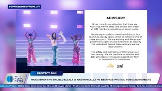 Management ng Bini nagbabala vs nagpapakalat ng ‘deepfake’ photos videos ng members [upl. by Anhsirk358]