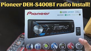 How to install Pioneer DEHS400BT Ford Ranger [upl. by Yralih631]