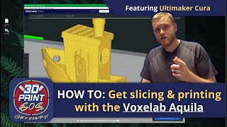 How to get slicing amp printing with the Voxelab Aquila 3D Printer using Cura [upl. by Eiramaneet]