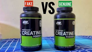 ON Creatine Powder  Fake Vs Geniune  Most detailed comparison [upl. by Halilak]