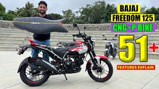 Bajaj CNG Bike  Freedom 125 NG 04 All Model 51New Features Indepth Review [upl. by Comyns]