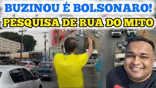 BOLSONARO FAZ A MAIOR PESQUISA DE RUA DE TODOS OS TEMPOS 🇧🇷🇧🇷🇧🇷 [upl. by Hizar]