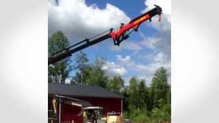 miniBOOSTER Hydraulics  Tractor mounted crane  Mobile application [upl. by Kifar]