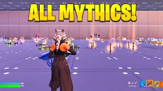 VAULTED ITEMS in Fortnite Creative MAP CODE OG Mythics [upl. by Alegnaoj]