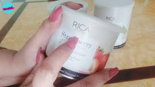 rica wax How to use  rica wax strips price in pakistan  rica wax online  rica banana wax price [upl. by Kehsihba]