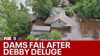 Flash Flood Warnings in Statesboro as dams fail  FOX 5 News [upl. by Michaele]