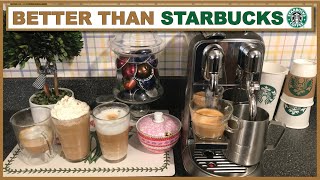 Nespresso CREATISTA PLUS Coffee Drinks  Better than Starbucks Recipes  OriginalLine By Breville [upl. by Joannes]