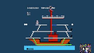 Popeye gameplay full NES [upl. by Anneehs]