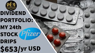 Dividend Portfolio My 24th Stock Pfizer DRIPs 653Yr [upl. by Garap788]