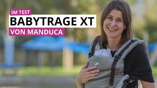 Manduca XT Test Wie funktioniert die neue Babytrage Anleitung in 5 Minuten  Babyartikelde [upl. by Airotkiv]