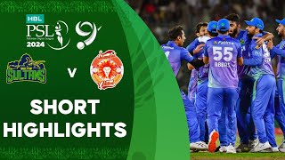 Short Highlights  Multan Sultans vs Islamabad United  Match 34  Final  HBL PSL 9  M1Z2U [upl. by Aiyotal]