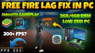 Free Fire Emulator LAG Fix for Low End PC  200 FPS [upl. by Aenehs]