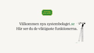 Introduktion till Systembolagets nya webbsida [upl. by Cchaddie]