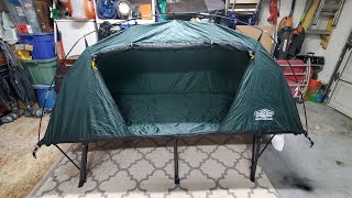 Kamprite cot tent first set up part 1 [upl. by Eanahc402]