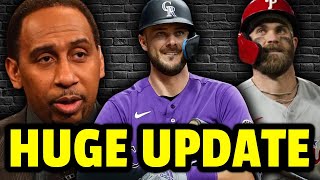 Kris Bryant REGRETS Signing with Rockies Stephen A Smith Defends Scott Boras MLB Recap [upl. by Doroteya]