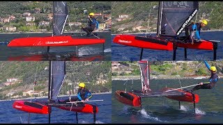 iFLY15 Academy  Doing those Foiling Gybes on Your iFLY Hydrofoil catamaran iFLY15academy ifly15 [upl. by Nassi]