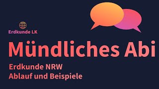 Mündliche Abiturprüfung Erdkunde NRW [upl. by Anawat551]