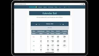 Kalender Bali Online Lengkap [upl. by Hannavahs]