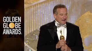 Robin Williams Receives Cecil B DeMille Award  Golden Globes 2005 [upl. by Callan496]