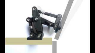 Manfred Frank® Angutec® 3D Adjustable Hinge in ACTION [upl. by Anirroc75]