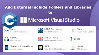 Add External Include Folders and Libraries to CC Projects using Visual Studio 2022 [upl. by Ladew565]