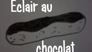 Dessiner un eclair au chocolat [upl. by Anaujait]